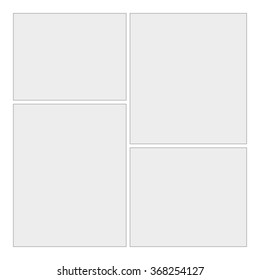 Comics blank layout template background. Vector Page 1