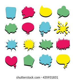 Comics book background. Different colors