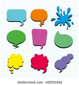 Comics book background. Different colors