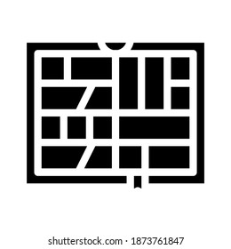 comics book glyph icon vector. comics book sign. isolated contour symbol black illustration