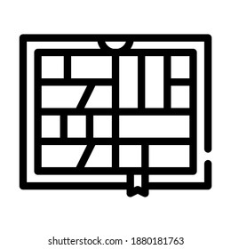 comics book line icon vector. comics book sign. isolated contour symbol black illustration