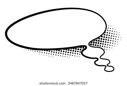 Comics book speech bubble. Speech balloon or cartoon design elements isolated on white background. Vector illustration