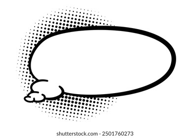 Comics book speech bubble. Speech balloon or cartoon design elements isolated on white background. Vector illustration
