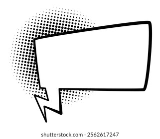 Comics book speech bubble. Speech balloon or cartoon design elements isolated on white background. Vector illustration