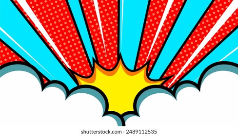 Comics boom backgrounds. Bang design. Hand drawn vector illustration