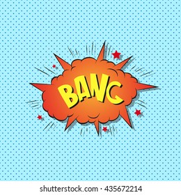 Comics boom backgrounds. Bang. Hand drawn vector illustration