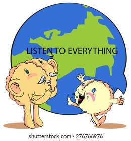 Comics brains of elderly people are listening to a child's brain said.