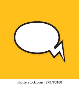 Comics bubbles with halftone shadows. Vector Format