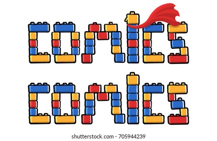 Comics cartoon word