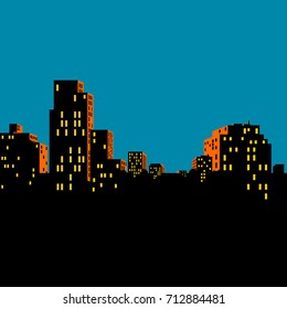 Comics city Skyline vector