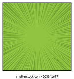 Comics Color Radial Speed Lines graphic effects. Vector illustration
