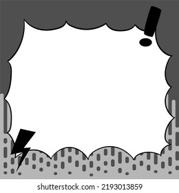 Comics Design Frames. Beautiful Photo Frame Set With Boom Bubbles For Design Collage, Funny Cute Comic Photos Collection For Kids, Design Drawing