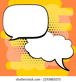 Comics Design Frames. Beautiful Photo Frame Set With Boom Bubbles For Design Collage, Funny Cute Comic Photos Collection For Kids, Design Drawing
