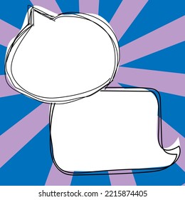 Marcos de diseño de historietas. Bonito Marco Fotográfico Con Burbujas De Auge Para Collage De Diseño, Divertida Colección De Fotos De Cómic Para Niños, Diseño Dibujo