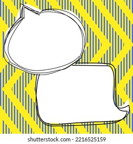 Comics Design Frames. Beautiful Photo Frame Set With Boom Bubbles For Design Collage, Funny Cute Comic Photos Collection For Kids, Design Drawing