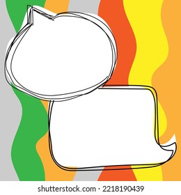 Comics Design Frames. Beautiful Photo Frame Set With Boom Bubbles For Design Collage, Funny Cute Comic Photos Collection For Kids, Design Drawing