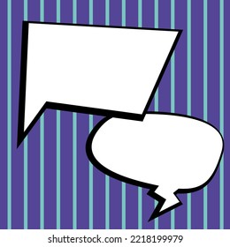 Comics Design Frames. Beautiful Photo Frame Set With Boom Bubbles For Design Collage, Funny Cute Comic Photos Collection For Kids, Design Drawing