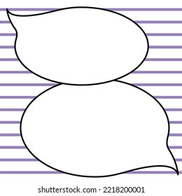 Comics Design Frames. Beautiful Photo Frame Set With Boom Bubbles For Design Collage, Funny Cute Comic Photos Collection For Kids, Design Drawing