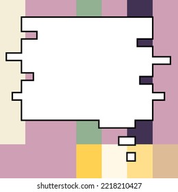 Comics Design Frames. Beautiful Photo Frame Set With Boom Bubbles For Design Collage, Funny Cute Comic Photos Collection For Kids, Design Drawing