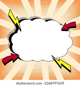 Comics Design Frames. Beautiful Photo Frame Set With Boom Bubbles For Design Collage, Funny Cute Comic Photos Collection For Kids, Design Drawing
