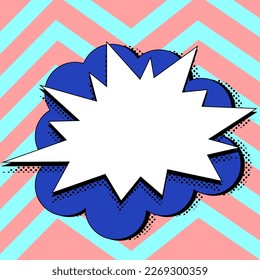 Comics Design Frames. Beautiful Photo Frame Set With Boom Bubbles For Design Collage, Funny Cute Comic Photos Collection For Kids, Design Drawing