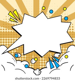 Comics Design Frames. Beautiful Photo Frame Set With Boom Bubbles For Design Collage, Funny Cute Comic Photos Collection For Kids, Design Drawing