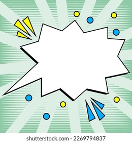 Comics Design Frames. Photo Frame Set With Explosion Bubbles For Add Collage, Funny Cute Comic Photos Collection For Promotion