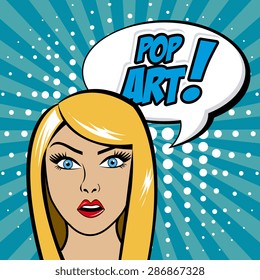 Comics design over colorful background, vector illustration.