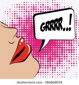 Comics design over colorful background, vector illustration.