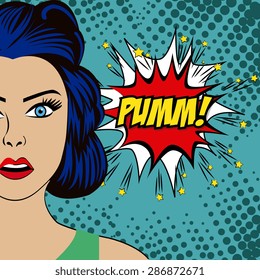 Comics design over colorful background, vector illustration.