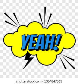 Comics emotions for comics speech bubble bang and cool. Onomatopoeia clouds for explosions like boom, punches - pow, cool with stars and zap with lightning. For cartoons and speech bubble