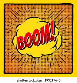 Comics frame, pop-art style blank layout template, illustration vector design.