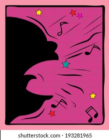 Comics frame, pop-art style blank layout template, illustration vector design.