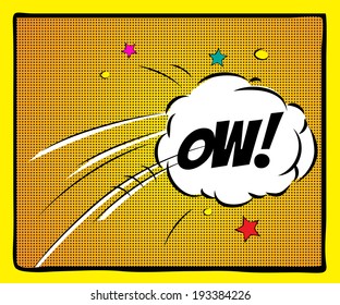 Comics frame, pop-art style blank layout template, illustration vector design.