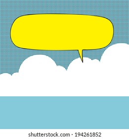 Comics frame, pop-art style blank layout template, illustration vector design.