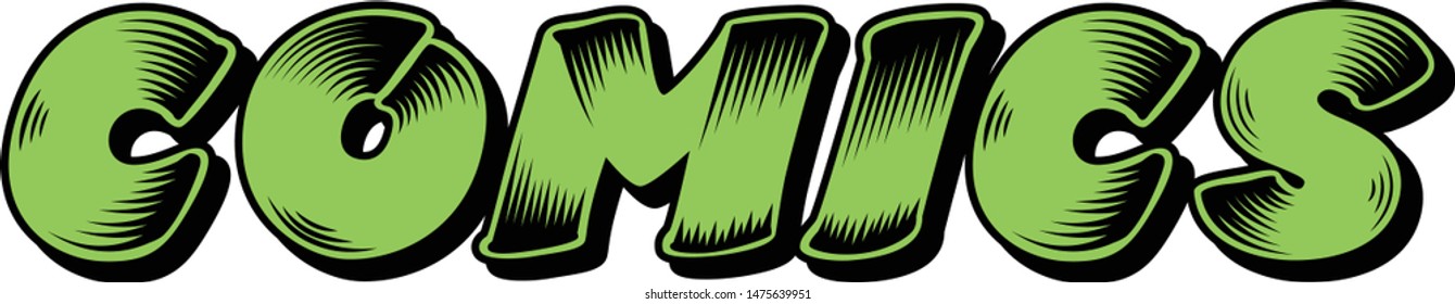 comics graffiti, word design pop art, vector