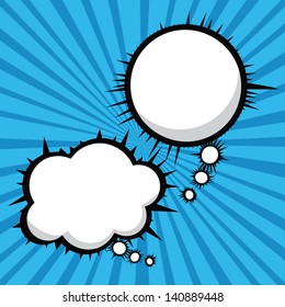 comics icons over blue background vector illustration