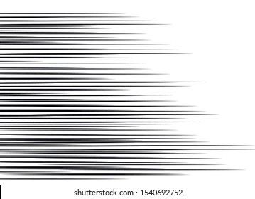 Comics lines. Comic book speed horizontal line cover speed texture action ray explosion hero drawing cartoon vector set