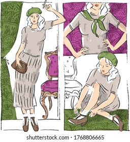 Comics magazine book illustration