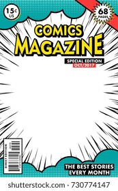 Comics magazine. Vector art Comics magazine. Vector art