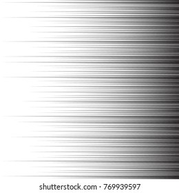 Comics motion effect. Vector speed lines. Black and white illustration.