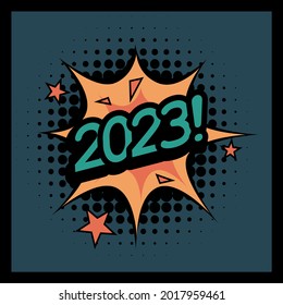 Comics Page Year 2023 On Black Stock Vector (Royalty Free) 2017959461 ...