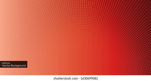Comics pop art style blank layout with dots pattern comic book design. Vector illustration on a red background.