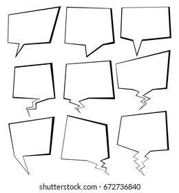 Comics pop-art style blank layout template background vector illustration