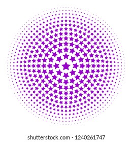 comics purple star gradient