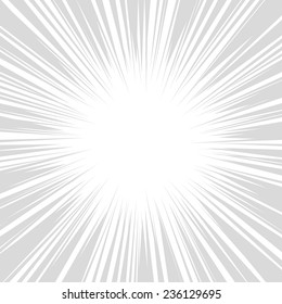 Comics Radial Speed Lines graphic effects. Vector illustration