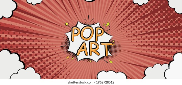 Comics red retro background with halftone corners. Vector illustration 