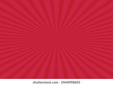 Comics red retro background with halftone corners. Summer backdrop. Vector illustration in retro pop art style for comics book, poster, advertising design.
