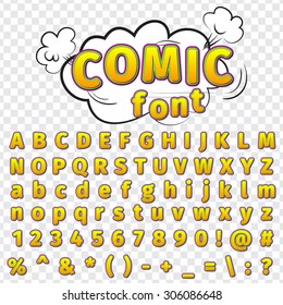 comics style alphabet collection set, excellent vector illustration, EPS 10