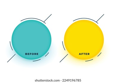 estilo de comics antes y después de un vector de comparación inusual 